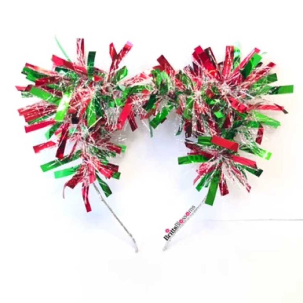 Holiday Christmas Kitty Ears Headband